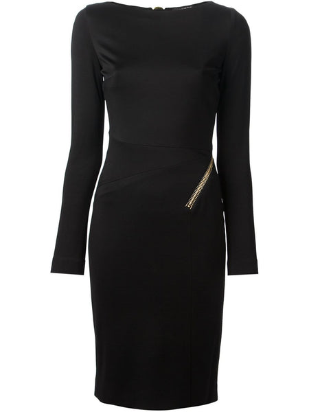 Zip Detail Pencil Dress